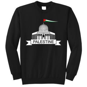 Palestine Free Palestine In Arabic Free Gaza Palestine Flag Tall Sweatshirt