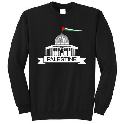 Palestine Free Palestine In Arabic Free Gaza Palestine Flag Tall Sweatshirt