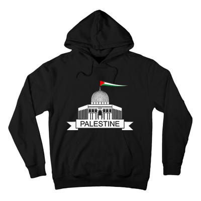 Palestine Free Palestine In Arabic Free Gaza Palestine Flag Tall Hoodie