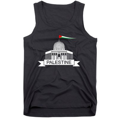 Palestine Free Palestine In Arabic Free Gaza Palestine Flag Tank Top