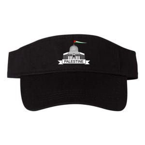 Palestine Free Palestine In Arabic Free Gaza Palestine Flag Valucap Bio-Washed Visor