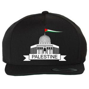 Palestine Free Palestine In Arabic Free Gaza Palestine Flag Wool Snapback Cap