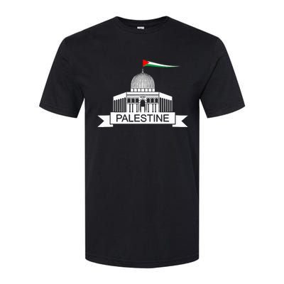 Palestine Free Palestine In Arabic Free Gaza Palestine Flag Softstyle CVC T-Shirt