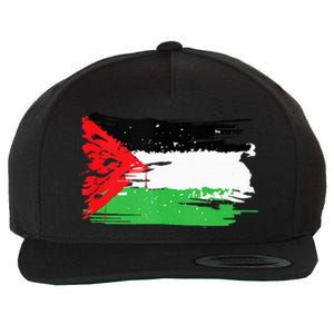 Palestine Flag Wool Snapback Cap