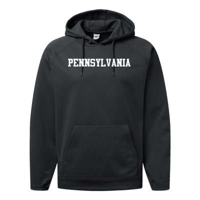 Pennsylvania Funny Performance Fleece Hoodie