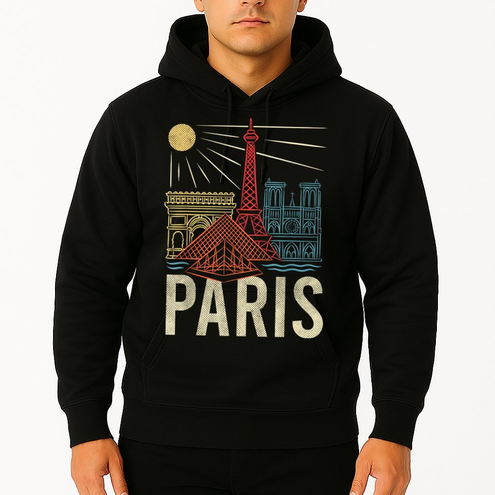 Paris France Paris Vacation Eiffel Tower Paris Souvenir Hoodie
