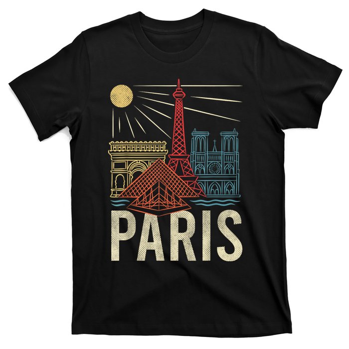 Paris France Paris Vacation Eiffel Tower Paris Souvenir T-Shirt