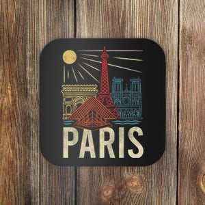 Paris France Paris Vacation Eiffel Tower Paris Souvenir Coaster