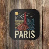 Paris France Paris Vacation Eiffel Tower Paris Souvenir Coaster