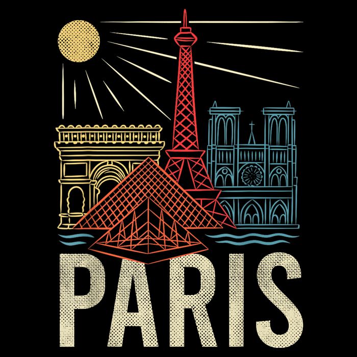 Paris France Paris Vacation Eiffel Tower Paris Souvenir 16 in Basic Backpack