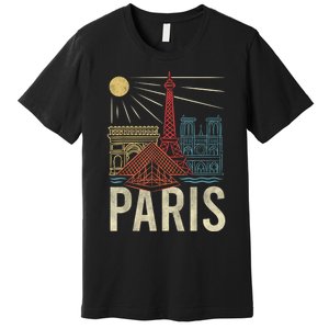 Paris France Paris Vacation Eiffel Tower Paris Souvenir Premium T-Shirt