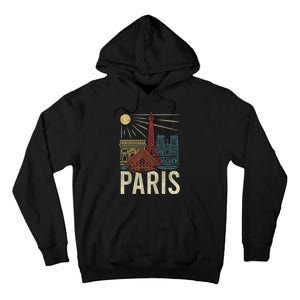 Paris France Paris Vacation Eiffel Tower Paris Souvenir Tall Hoodie