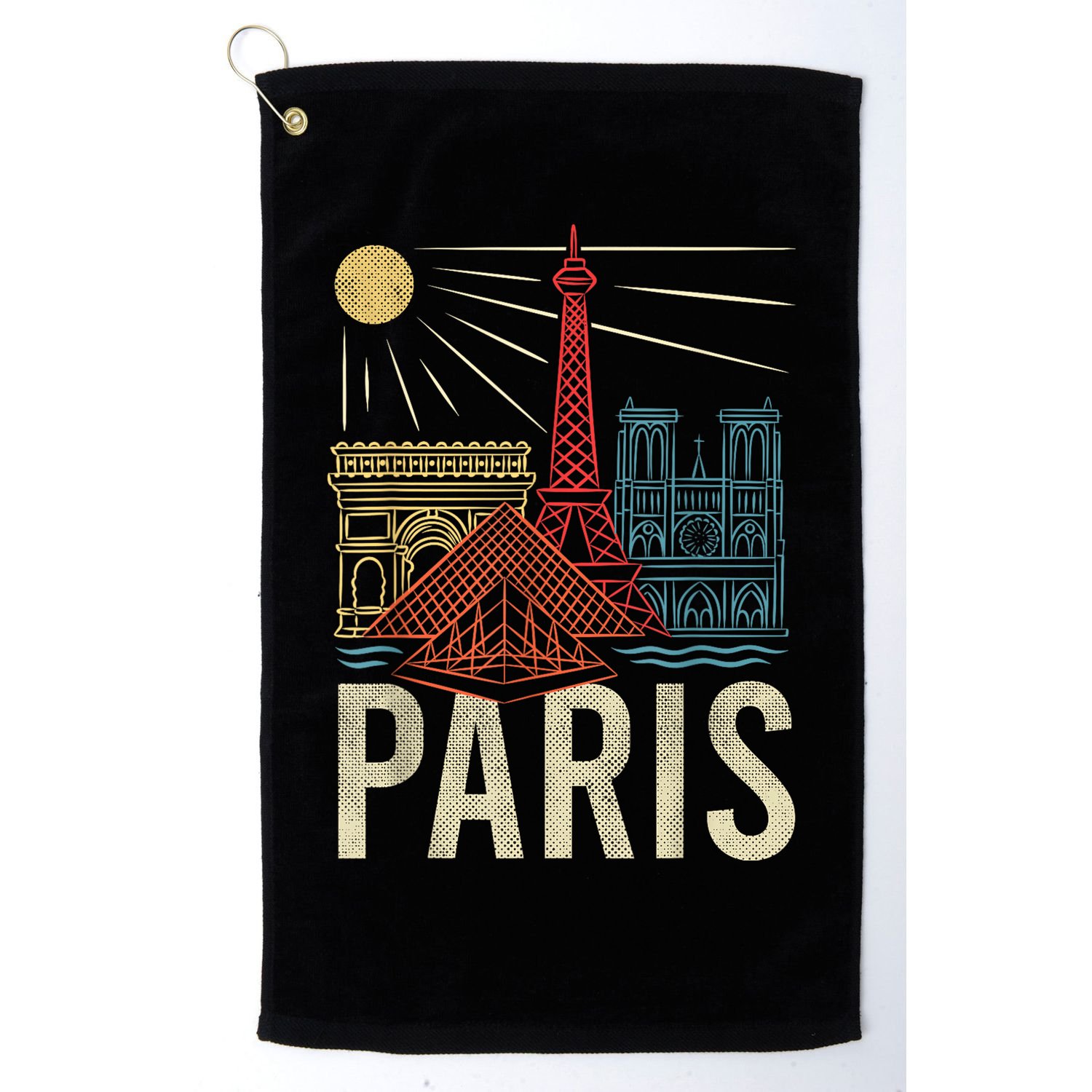Paris France Paris Vacation Eiffel Tower Paris Souvenir Golf Towel