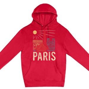 Paris France Paris Vacation Eiffel Tower Paris Souvenir Premium Pullover Hoodie