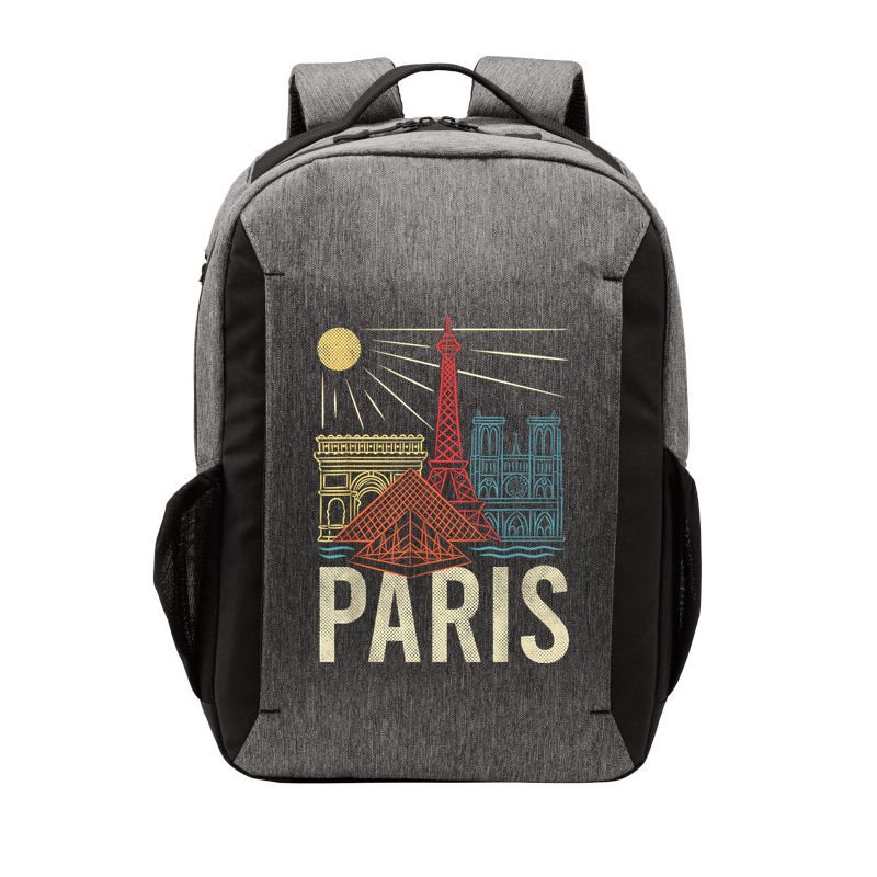 Paris France Paris Vacation Eiffel Tower Paris Souvenir Vector Backpack