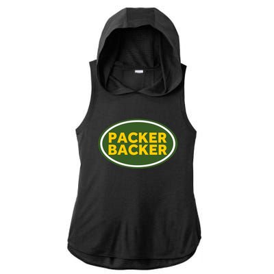 Packer Football Ladies PosiCharge Tri-Blend Wicking Draft Hoodie Tank