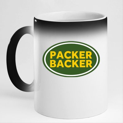 Packer Football 11oz Black Color Changing Mug