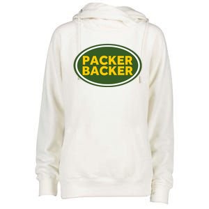 Packer Football Womens Funnel Neck Pullover Hood