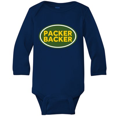 Packer Football Baby Long Sleeve Bodysuit