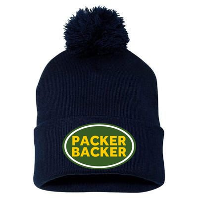 Packer Football Pom Pom 12in Knit Beanie