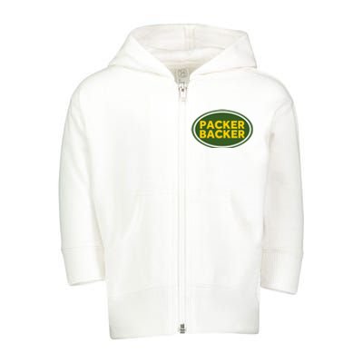 Packer Football Toddler Zip Fleece Hoodie