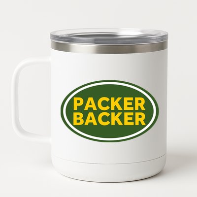 Packer Football 12 oz Stainless Steel Tumbler Cup