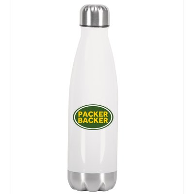 Packer Football Stainless Steel Insulated Water Bottle