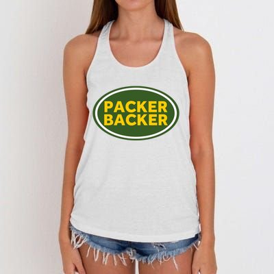 Packer Football Women's Knotted Racerback Tank