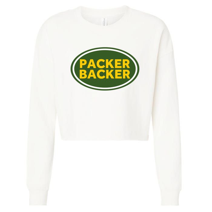 Packer Football Cropped Pullover Crew