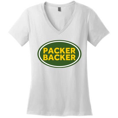 Packer Football Women's V-Neck T-Shirt