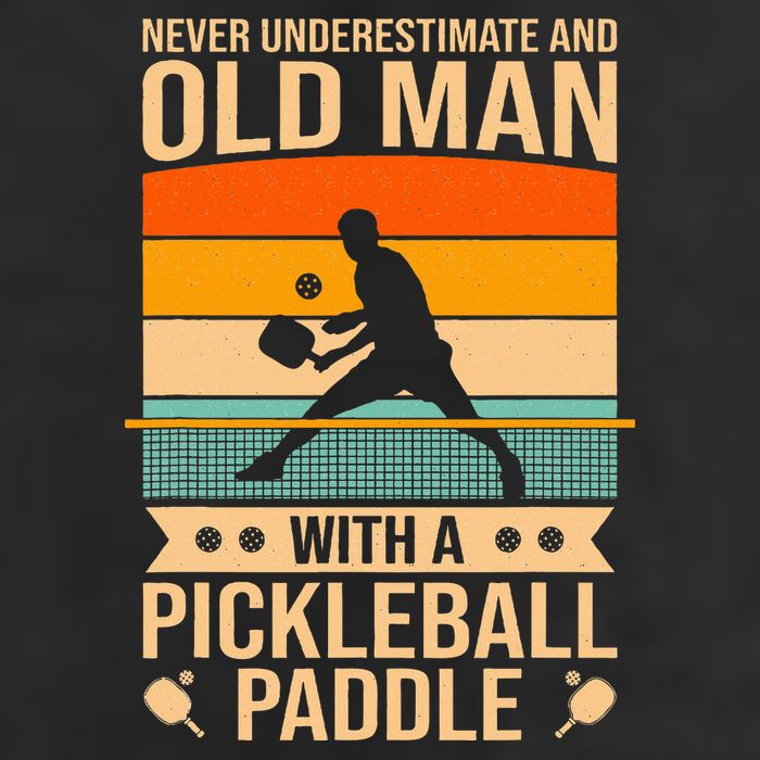 Pickleball Funny 7 Panel Mesh Trucker Snapback Hat