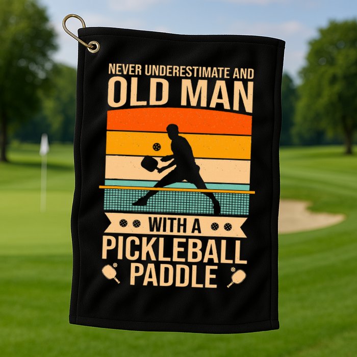Pickleball Funny Golf Towel
