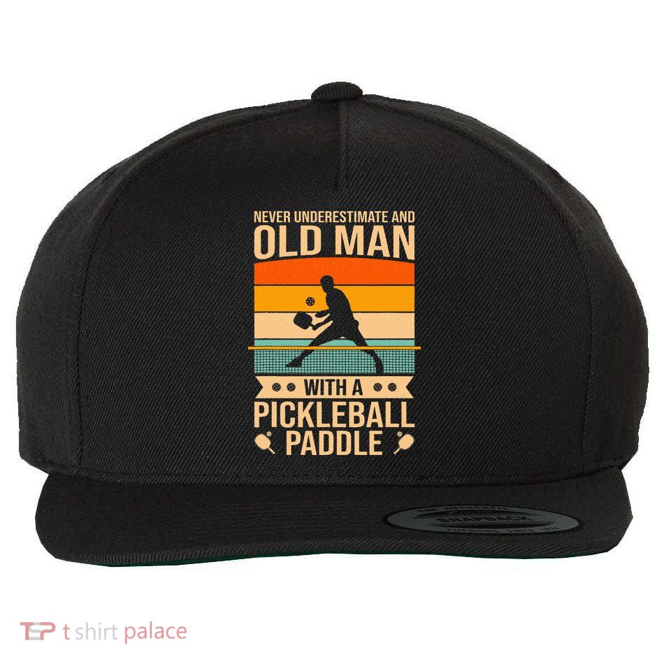 Pickleball Funny Wool Snapback Cap