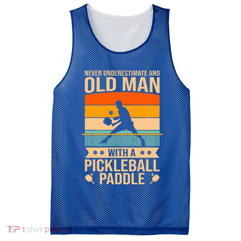 Pickleball Funny Mesh Reversible Basketball Jersey Tank
