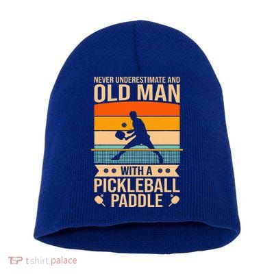 Pickleball Funny Short Acrylic Beanie