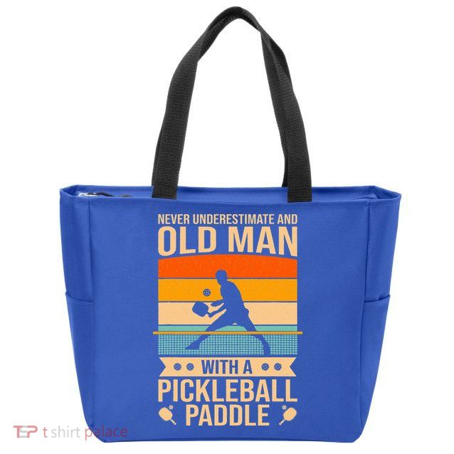 Pickleball Funny Zip Tote Bag