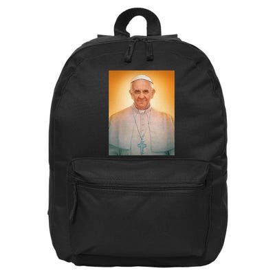 Pope Francis Picture Catholic Christian Vintage .Png 16 in Basic Backpack