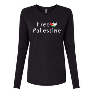 Palestine Free Palestine Free Gaza Palestine Flag Arabic Gift Womens Cotton Relaxed Long Sleeve T-Shirt