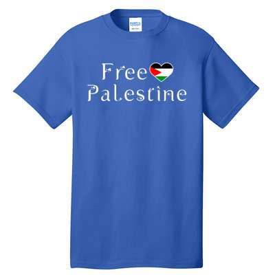 Palestine Free Palestine Free Gaza Palestine Flag Arabic Gift Tall T-Shirt