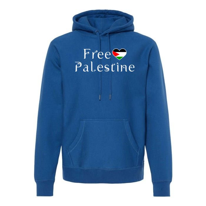 Palestine Free Palestine Free Gaza Palestine Flag Arabic Gift Premium Hoodie