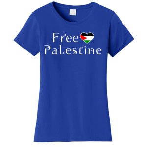 Palestine Free Palestine Free Gaza Palestine Flag Arabic Gift Women's T-Shirt