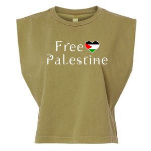 Palestine Free Palestine Free Gaza Palestine Flag Arabic Gift Garment-Dyed Women's Muscle Tee