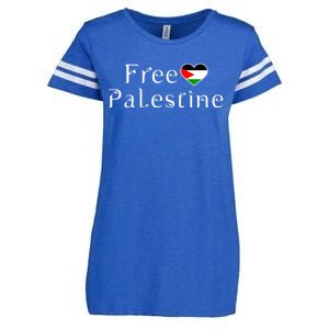 Palestine Free Palestine Free Gaza Palestine Flag Arabic Gift Enza Ladies Jersey Football T-Shirt