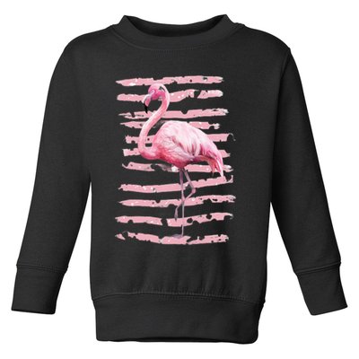 Pink Flamingo Toddler Sweatshirt
