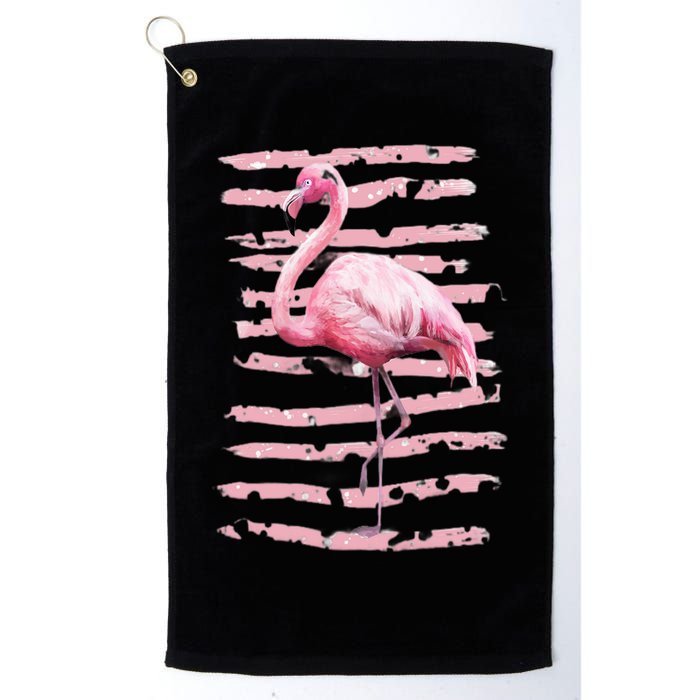 Pink Flamingo Golf Towel