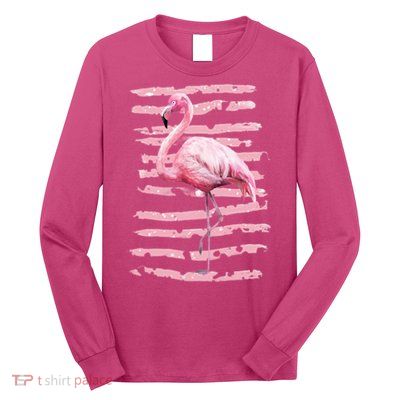 Pink Flamingo Long Sleeve Shirt