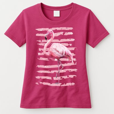 Pink Flamingo Womens T-Shirt