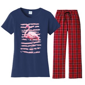 Pink Flamingo Women's Flannel Pajama Set