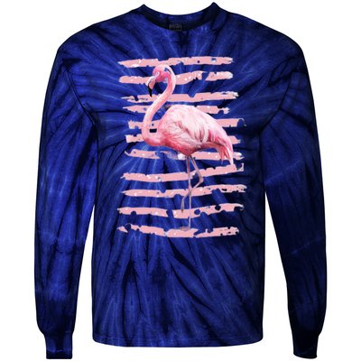 Pink Flamingo Tie-Dye Long Sleeve Shirt