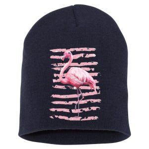 Pink Flamingo Short Acrylic Beanie